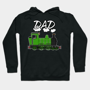 Father's Day Steam Train Dad Hoodie